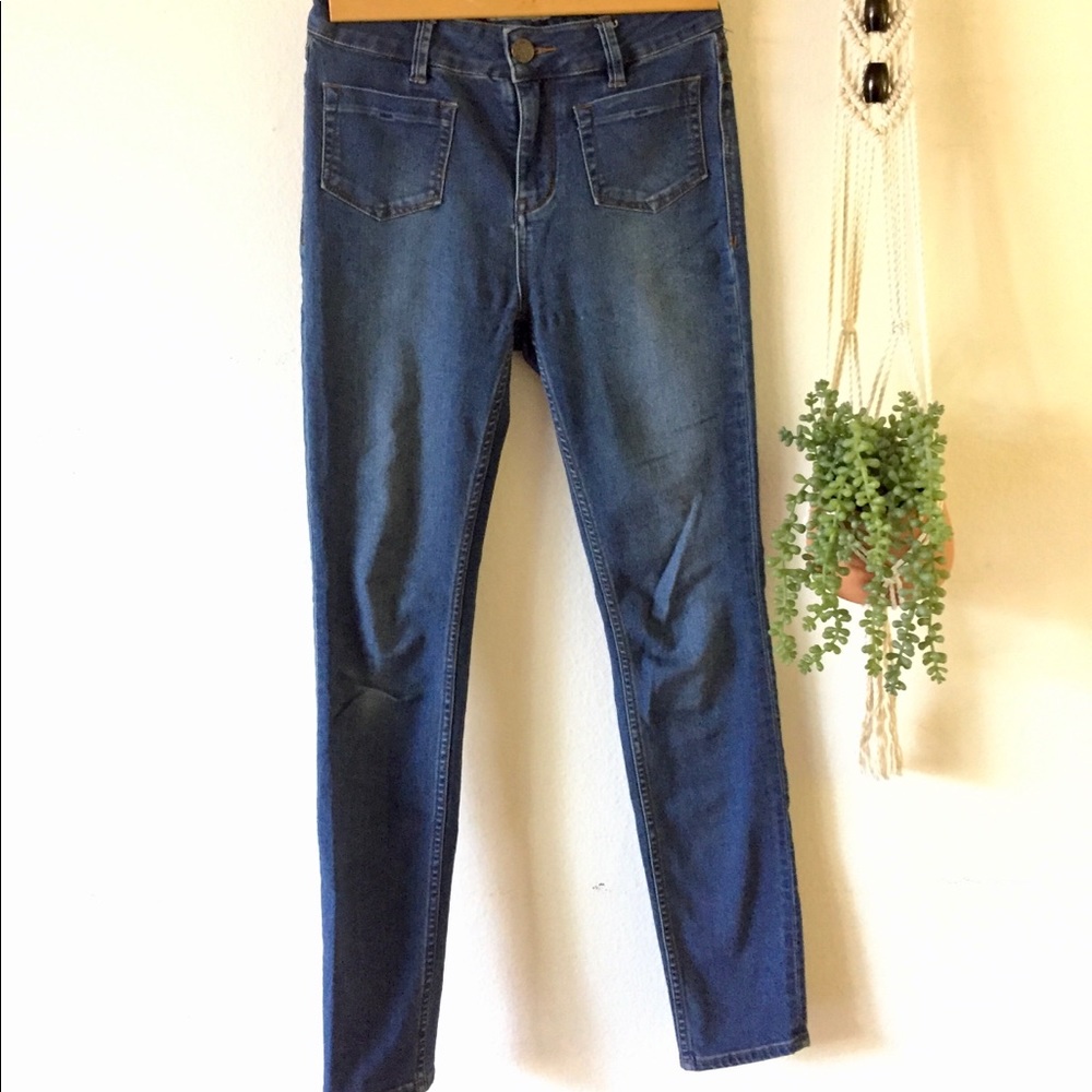 FREE PEOPLE skinny high-rise jeans size 26
